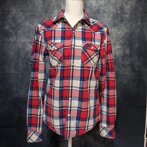 Aeropostale snap front long sleeved shirt